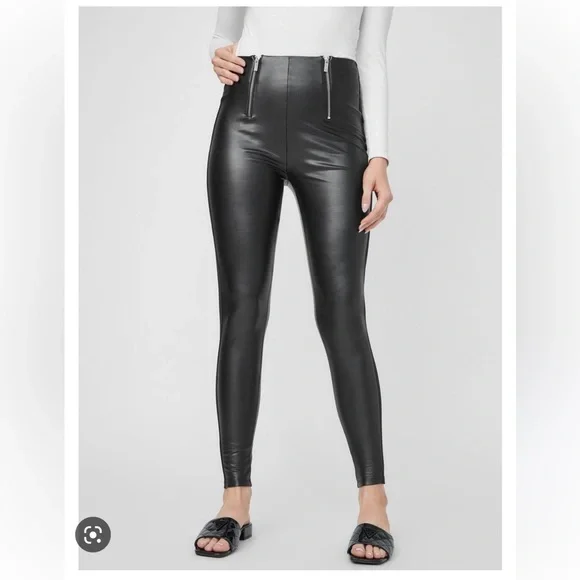 Guess faux leather pants store